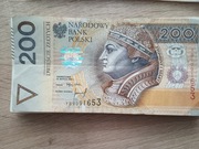 Banknot 200 zł 1994 seria yb