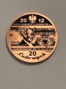 Ignacy Jan Paderewski. Miedź fi 32 mm. Gyges