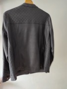 Kurtka biker ze sztucznej skóry