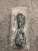 Kabel zasilający 3 pinowy C13 1,5 metra czarny zagięty