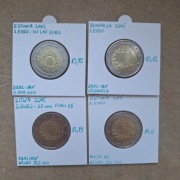 Litwa, Estonia, Słowacja 2 euro zestaw