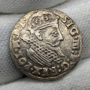 trojak Kraków Zygmunt III Waza 1624 rzadszy (R1) i b. ładny