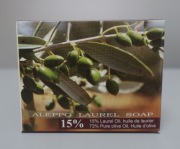 Mydło naturalne syryjskie Aleppo 15% - oliwa z oliwek i olej laurowy