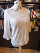 Bawełniana bluzka z efektownymi rękawami