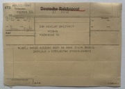 6.TELEGRAM weselny druk niemiecki 1947 Puszczykowo