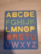 Alfabet literki piankowe puzzle nauka alfabetu zabawa