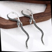 Nowe kolczyki żmijki srebrne 925