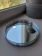 Taca lustrzana srebrna stylizowana na retro NOWA!