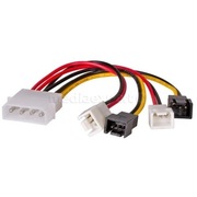 Adapter AKYGA Molex - 2 x 3-pin 12V - 2 x 3-pin 5V
