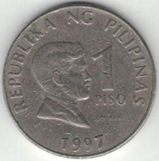 Filipiny 1 piso peso 1997 - 24 mm - nr 4