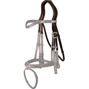 Pasek potyliczny Dyon double bridle DC brązowy Cob