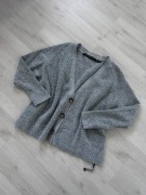 Szary sweterek na guziki ciepły 157 XS/S