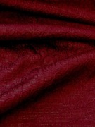 Tkanina żakardowa dekoracyjna czerwone wino i złoto