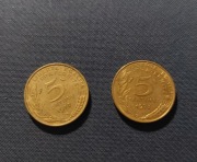 Moneta Francja 5 centymów 1973