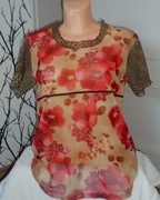 Bluzka damska siateczka tiul 40 L #24  Jak nowa,