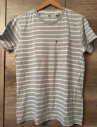 T-Shirt Levi’s biało szary w paski rozmiar M
