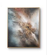 Pejzaż, abstrakcja, olej, 80x100cm, Monika Seroka