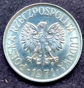 50 groszy 1971 r, piękny stan, bez obiegu