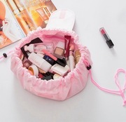 Różowy - Leniwa kosmetyczka - Gold Beauty Bag