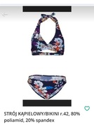 STRÓJ KĄPIELOWY/BIKINI  r.42, 80% poliamid, 20% spandex