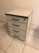 Kontener Biurowy 3 szuflady Szary 62,5x43x50