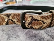 SADDLER 72085 75cm pasek skóra naturalna wzór węża 