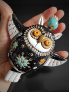 Dzwonek ceramiczny - Sowa-Noc