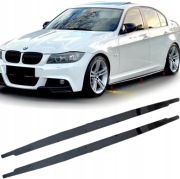 Dokładki Progów BMW E90 E91 E92 Black Piano Listwy progowe pod progi Boczne