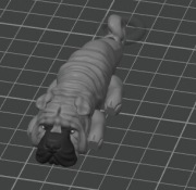 Brelok 3d Shar Pei wydruk 3d 
