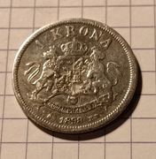 Szwecja 1898 1 Korona Srebro