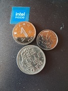 Trrzy monety Chiny i Makau