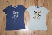 T-shirt dziewczęcy 2 szt. 134 konie