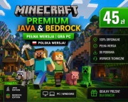MINECRAFT PREMIUM JAVA & BEDROCK | Pełna Wersja | Gra PC | Polska Wersja!