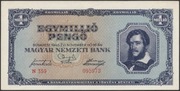 Węgry 1000000 pengo 1945 - Lajos Kossuth -  N 359