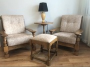 Komplet-2 Fotele dębowe duże