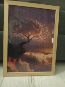 Drzewo Obraz Daimond painting, wykonane  25 x 34 