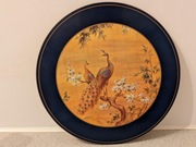 obrazek satynowy – z pawiem