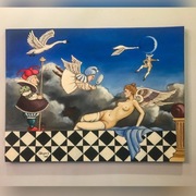 Obraz olej / płótno, inspirowany M. Parks. PIĘKNY!