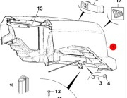 Pokrywa komory silnika 334/R0185 JCB WLS 417