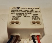 Zasilacz LED POWER 12V/DC/0,5A