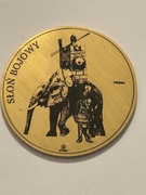 Słoń bojowy. Fi 50 mm. Mosiądz. Gyges