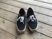 Vans Sneakersy Niskie Damskie Czarne Casual Tekstylne (EU 41)
