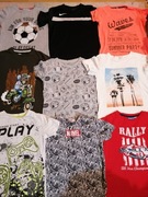 Bluzki chłopięce krótki rękaw roz 134/140 