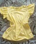 Żółta bluzka bawełniana nowa M 38