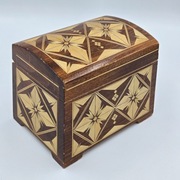 ZSRR 1989 Kirov  Ideal szkatułka intarsja, oryg. metki, 12 na16 cm