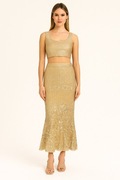 Marciano by GUESS – Złota Spódnica z Cekinami Midi S