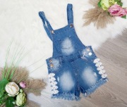 Ogrodniczki dziewczęce krótkie 116