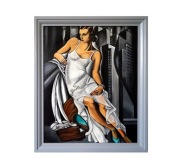 Tamara Łempicka, "Portret Pani Allan Bott", ręcznie malowana kopia, olej