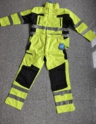 Komplet zestaw kombinezon Cerva wodoodporny ostrzegawczy roboczy 