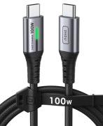 INIU kabel USB-C do USB-C 1m 100W PD 5A szybkie ładowanie nylonowy